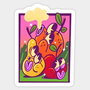 Chilling Fruits Sticker